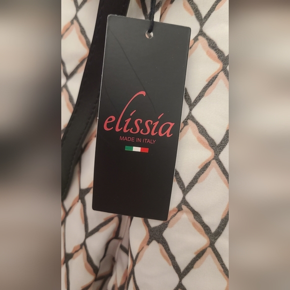 2 for 1💙 ELISSIA Women Pants White cream Brownish diamond with Black belt - Picture 10 of 10